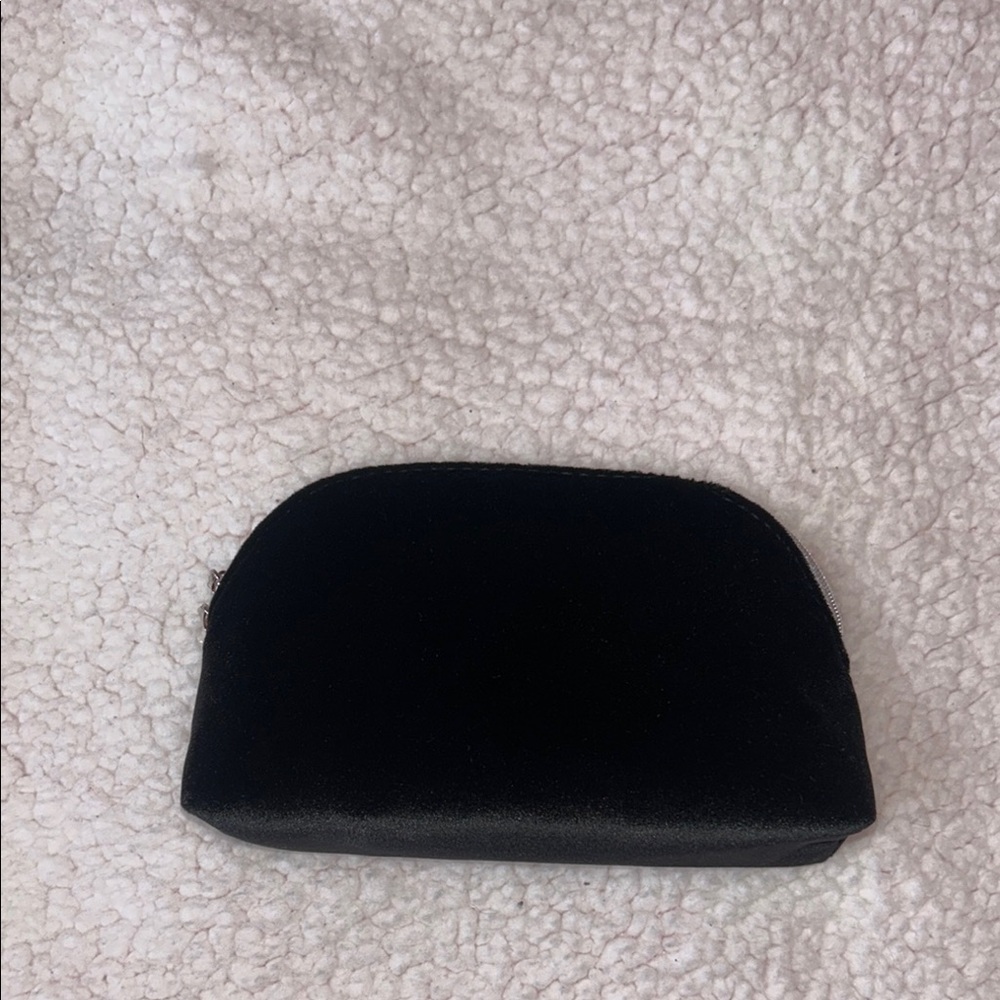 Dior Black velvet and Silver Cosmetic Bag Sleek Minimalist Design - Picture 4 of 8